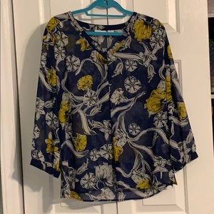 Sheer Floral Blouse